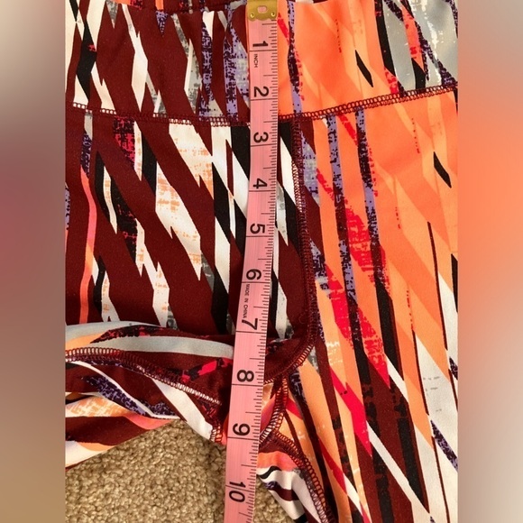 New York & Company Multicolor Athletic Pull On Leggings Size Medium - Picture 9 of 10